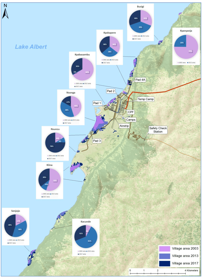 CNOOC ESIA vol 1b - Village growth on the Buhuka Flats in the period 2003 - 2017 p